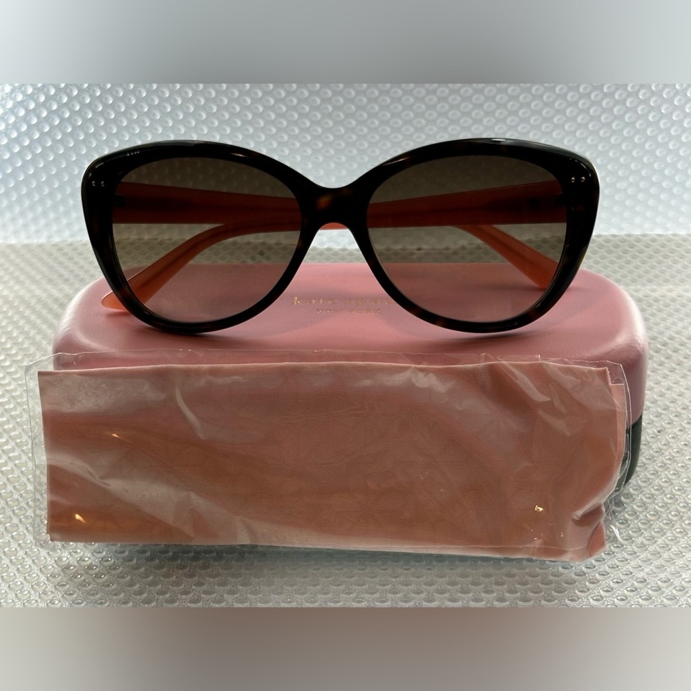 Kate Spade Brown Sunglasses with Pink Case